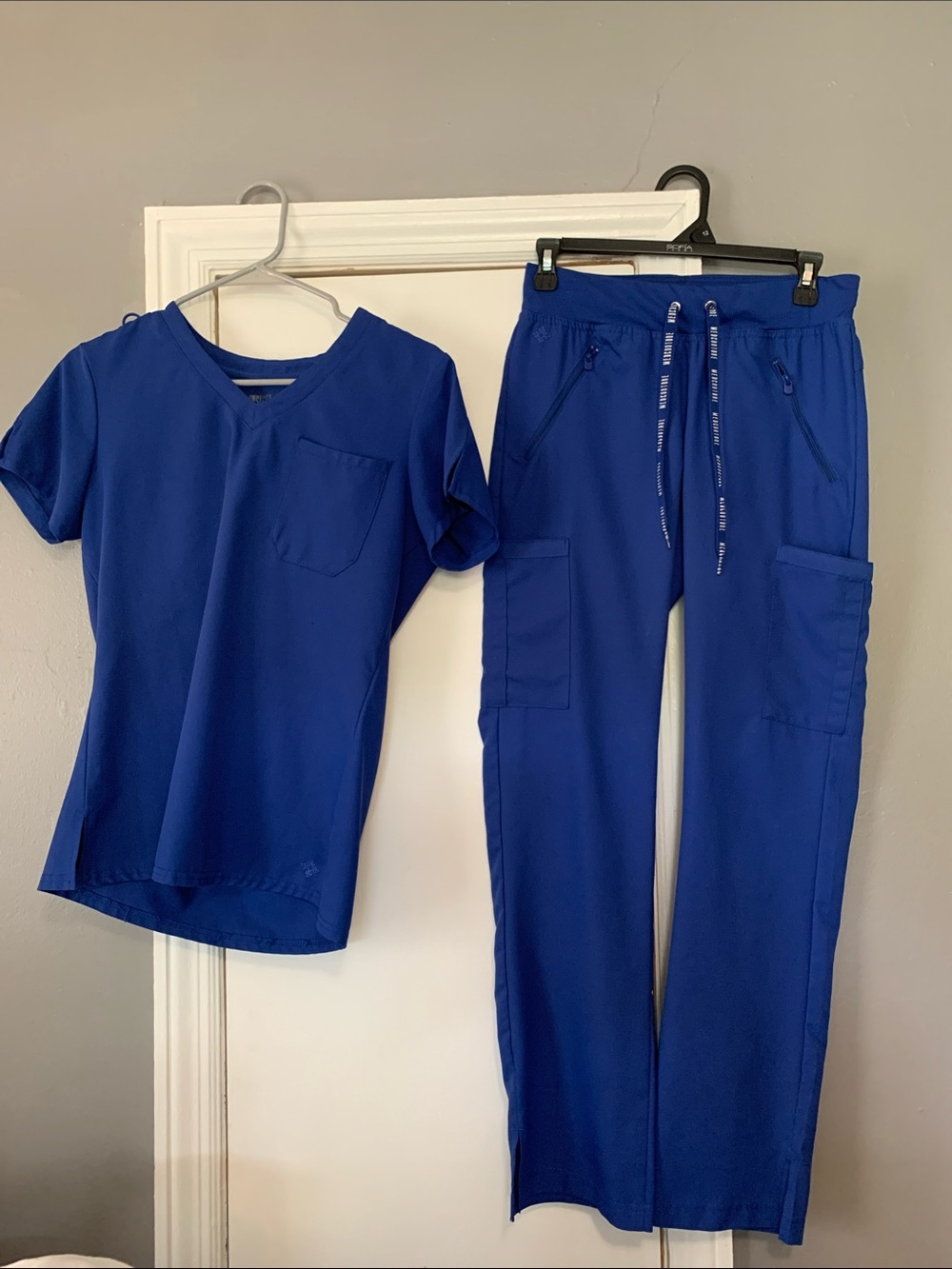 Med Couture Royal Blue Scrub Set